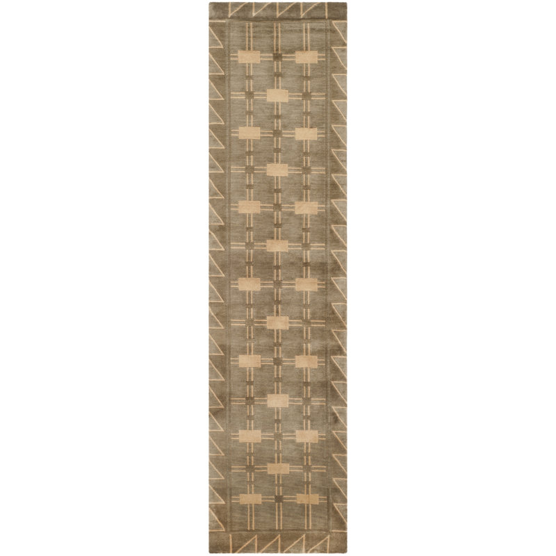 Tibetan Balance Sage Area Rug, Runner 2'6" x 10'