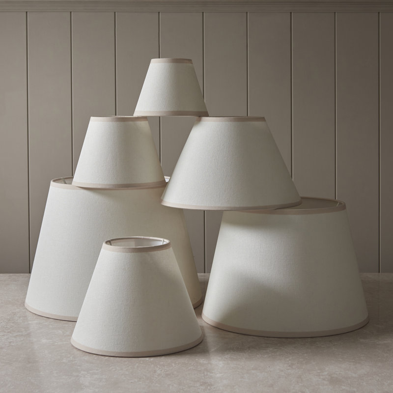 Ivy 16cm Tapered Lamp Shade finished in Vintage White