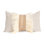 Linen Lumbar Pillow with Ostrich Feather Trim