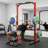 Himimi Power Cage with Adjustable Weight Bench, Pull-Up Bar and J-Hooks for Home Gym Strength Training