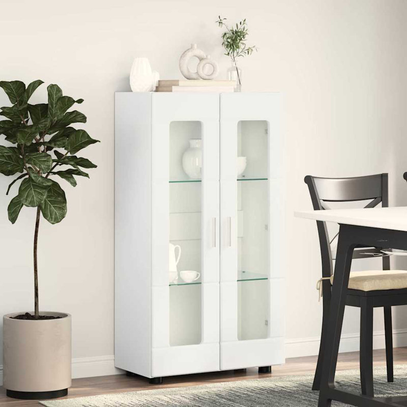 Sideboard Accent Chest, High Gloss White