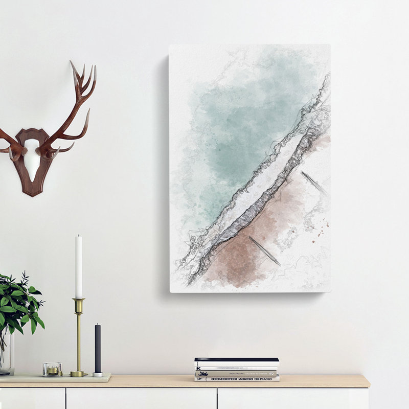 View Of Brighton Beach - Wrapped Canvas Print, 91cm H x 60cm W x 3cm D