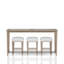 Console 4 pièces avec tabourets Absalom, sable