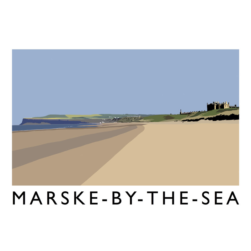 Marske-by-the-Sea by Richard O'Neil - Print, 30 cm H x 40 cm W x 1 cm D, No Frame