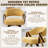360° Swivel Mid-Century-Modern Walnut Bar Stool With Curved Upholstered Back-324510045
