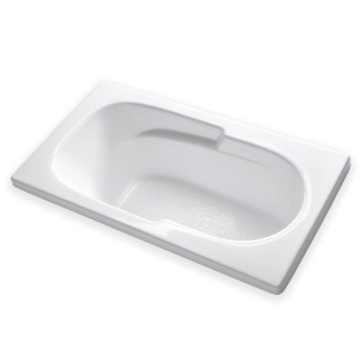 60'' x 32'' Drop-In Soaking Acrylic Bathtub