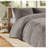 Contemporary Shaggy Fur Bedding Set, Polyester Comforter, Warm & Stylish