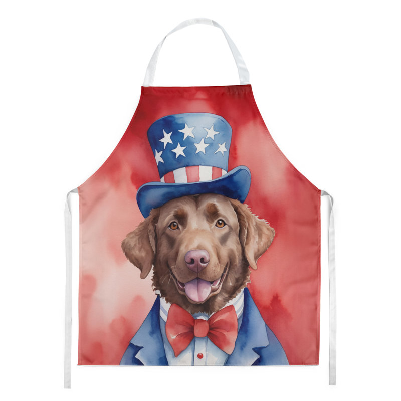 Patriotic American Apron, Chesapeake Bay Retriever