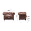 Bivens Leather Chesterfield Chair