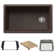 Inteos SILGRANIT 33" Single Bowl Reversible Undermount Workstation Kitchen Sink
