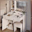Bureau de coiffeuse avec miroir et lumières pour le maquillage Fashion