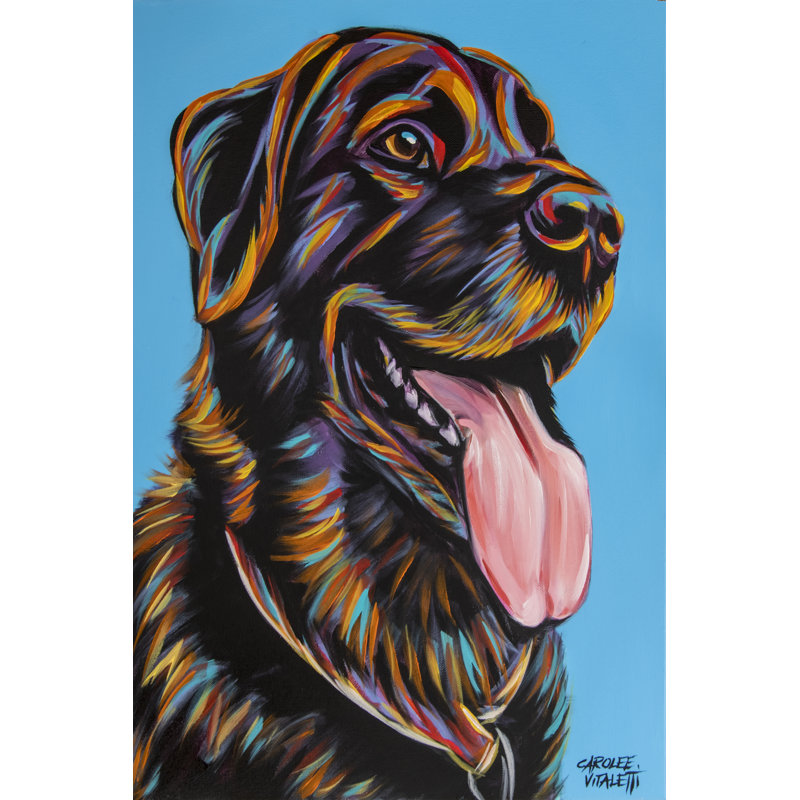 Labs I by Carolee Vitaletti - Painting, 30cm H x 20cm W, Wrapped Canvas