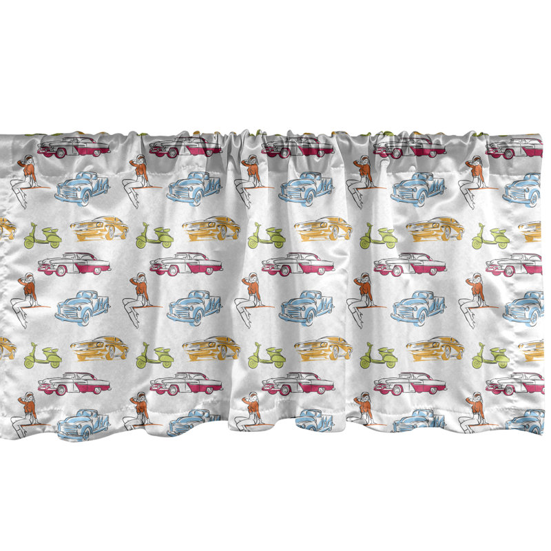 Multicolore cantonnière Ambesonne, L 54 po x L 18 po