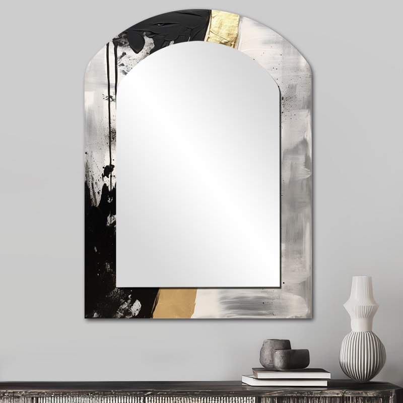 Peinture géométrique abstraite géométrique «Gold», 34 po x 25 po