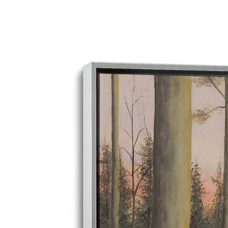 Impression sur toile, "Télécommande Lakeshore II" par Michael Willett, Argent argent, H 36 po x l 48 po