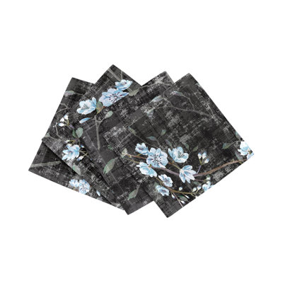 Blossom Fantasia Cotton Sateen Cocktail Napkins