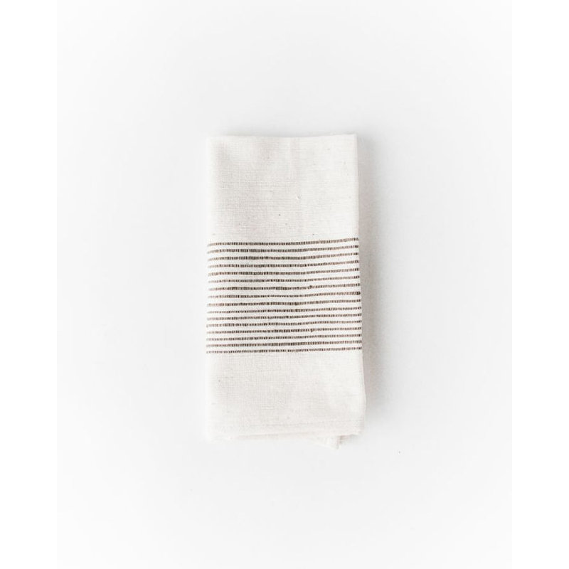 Riviera Cotton Napkins - Set of 4, Gray