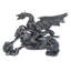 Figurine motard dragon sur squelette