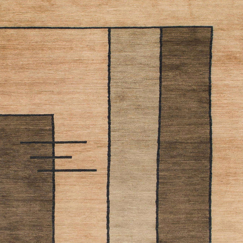 Abstract Indoor Rug, Square 6'