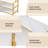L-Shaped Clothing Rack, Freestanding Corner Garment Rack W/ Shoes Bench, Space Saving Closet Storage Organizer For Bedroom