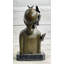 Abstract Bronze Sculpture of Young Girl with Butterflies - Original Art by Collett