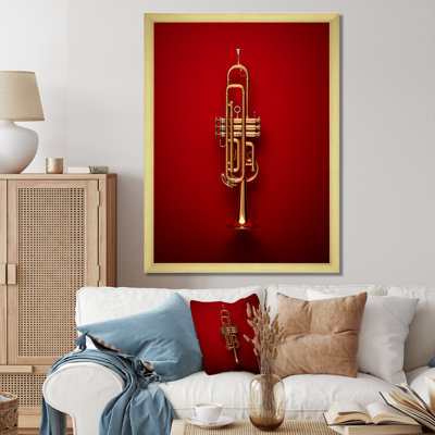 Regal Red Trumpet Triumph III sur impression sur toile