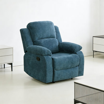 Light Blue Intelligent Single Recliner, Waterproof And Scratch Resistant, Can Recline At 110-115 °