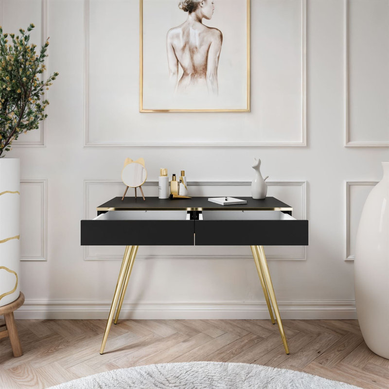 102cm Console Table, Black