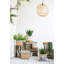 Paire de jardinières en ciment blanches et brunes avec un motif en V noir audacieux, L: 10 x 8 po, S: 8 x 6,5 po - idéal pour les aménagements floraux modernes scandinaves 2 conçus avec design, rehaussez vos espaces