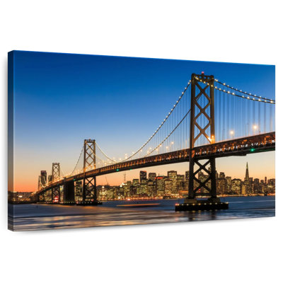 Lilie Bay Bridge Sunset Lights