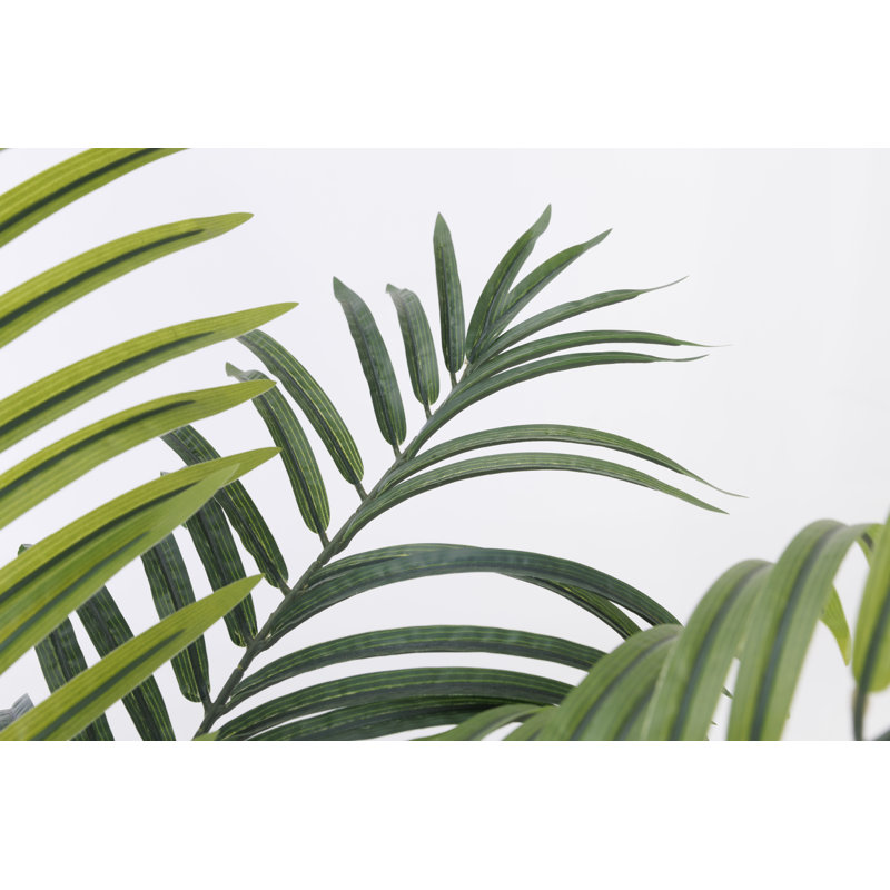 71" Artificial Faux Palm Tree in a Resin Planter | Fake  Palm Tree in a Modern Planter