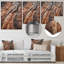 «Abstract Brown Graceful Woodland Bark», reproduction d'art murale abstraite en métal-2001044609