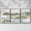 Snowcappé Mountain Study II - 3 pièces, reproduction sur toile-480533041-480533036