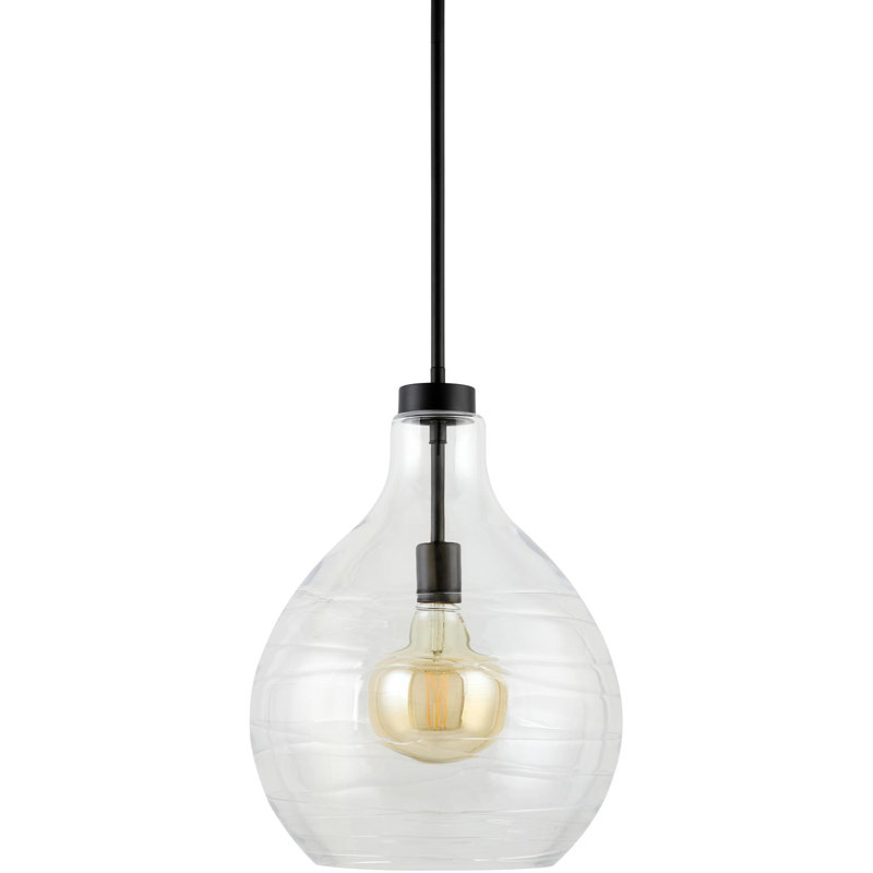 Luminaire suspendu Miguell, Noir mat