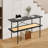 Console Table with Open Rattan Shelf Storage
