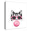 Art sur toile cool chat avec bubblegum Mainor-2047892017-2047892022