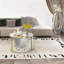 Table basse compacte avec miroir en marbre blanc