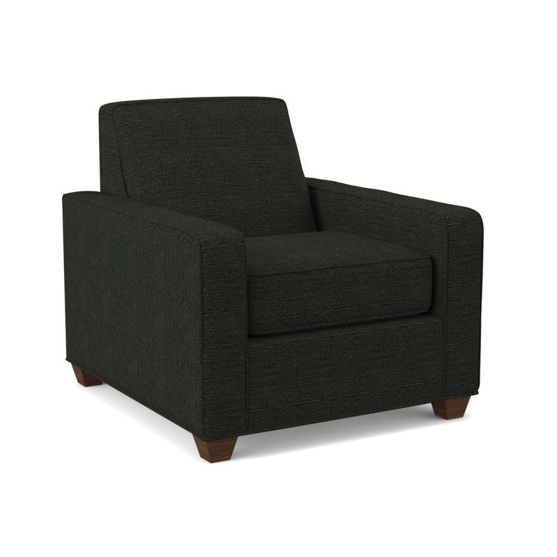 Avery Upholstered Armchair, Montana Walnut, Antic Pepper