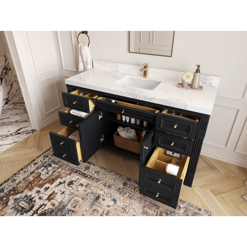Nazaha X P 22 po De salle de bain Quartz Calacatta Laza, Doré Viola