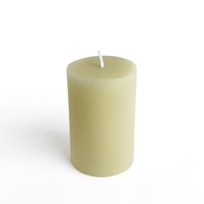 Bougie flottante non parfumée, Sauge vert, 24, 2 po x 3 po