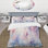 Ensemble de housse de couette en microfibre / polyester mauve Dreamy Florals II