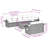 Vidaxl Garden Sofa Set Grey, Dark Grey