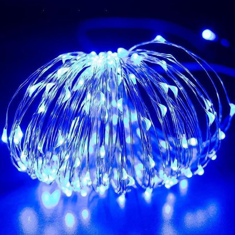 Guirlande de 200 lumières Dametria, Bleu