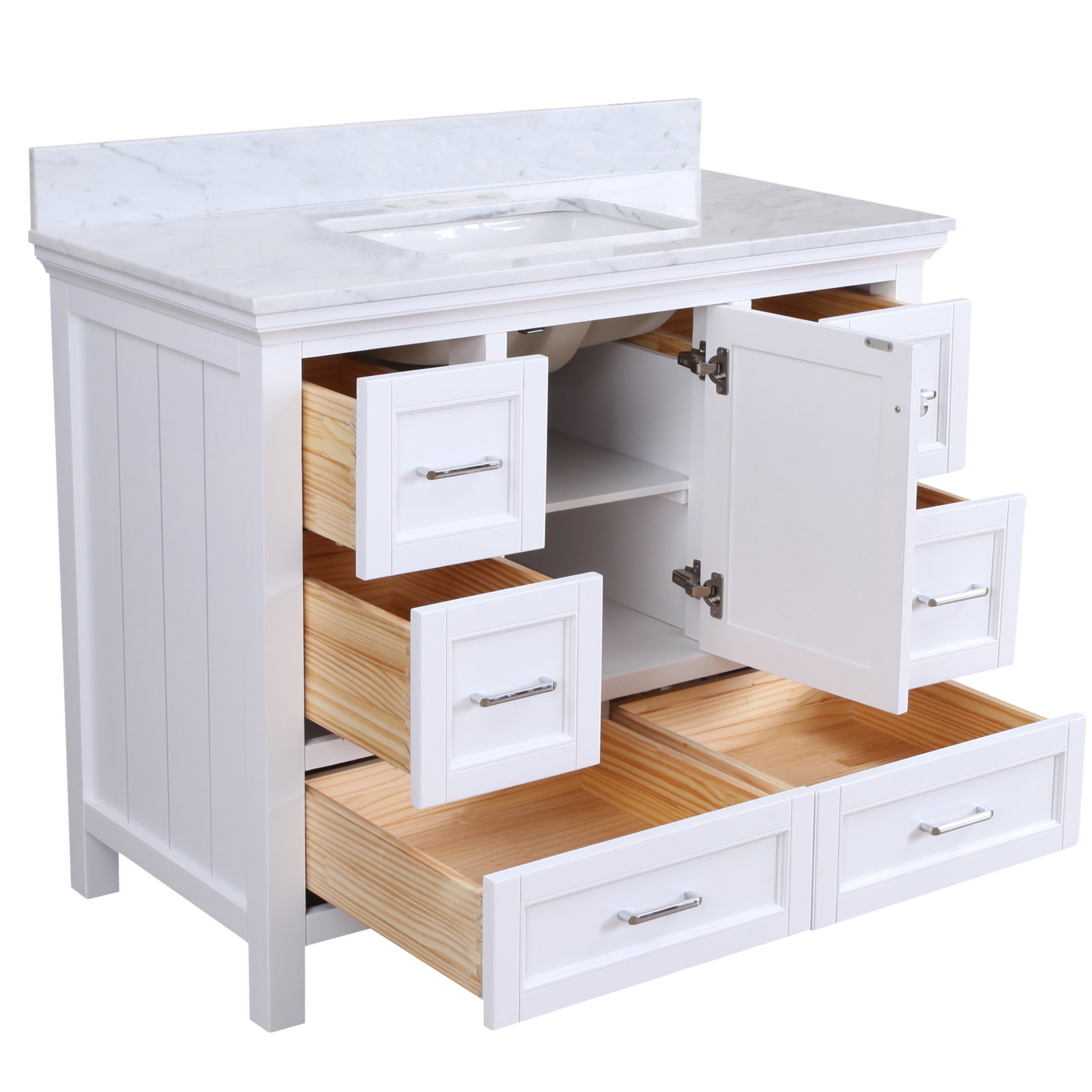 Maven 42'' Single Bathroom Vanity, White