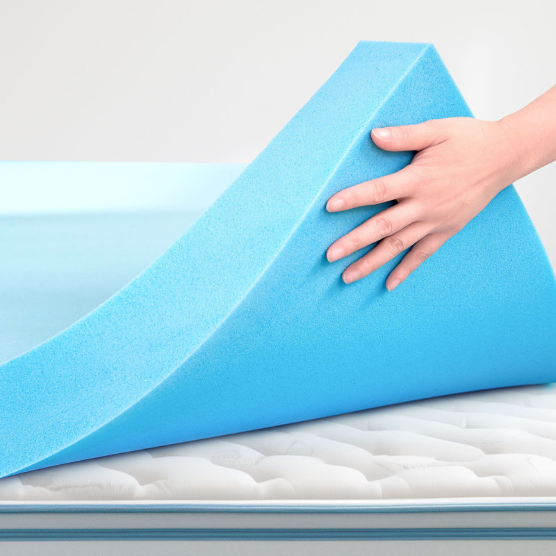 Surmatelas en mousse viscoélastique gélifiée mi-ferme, Simple, 2