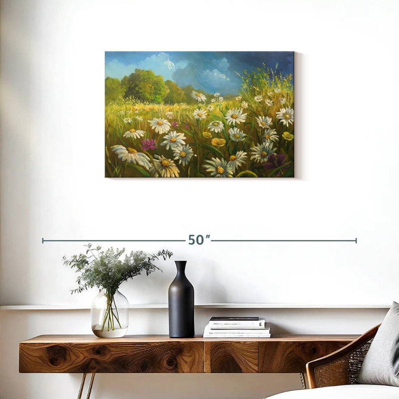 Champ de fleurs d'Alvord en été, H 20 po x l 30 po