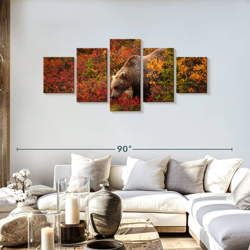 Alaskan Grizzly Bear, 30" H x 68" W