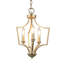 Lustre géométrique à 3 lumières de style bougie Loray