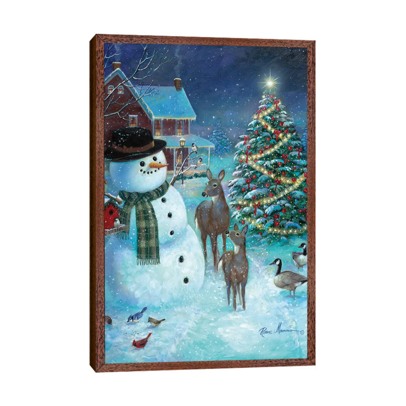 Frosty And Friends by Ruane Manning - Gallery-Wrapped Canvas Giclée on Canvas, 152.5 cm H x 101.5 cm W, Classic Wood Framed