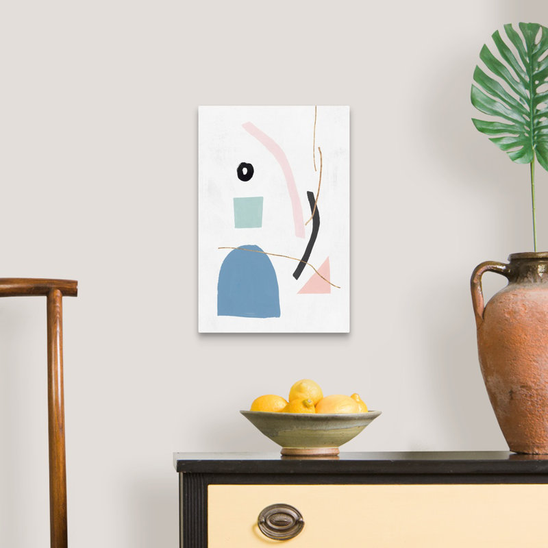 Reproduction d’art sur toile « Precision II blush version » par PI studio, Toile tendue, H 18 po x l 12 po x P 1,25 po